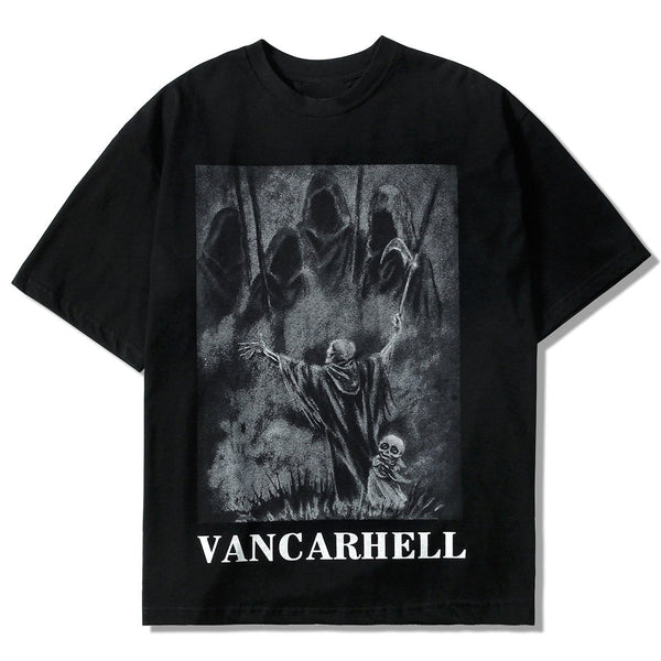 WLS Dark Ghost Print Cotton Tee