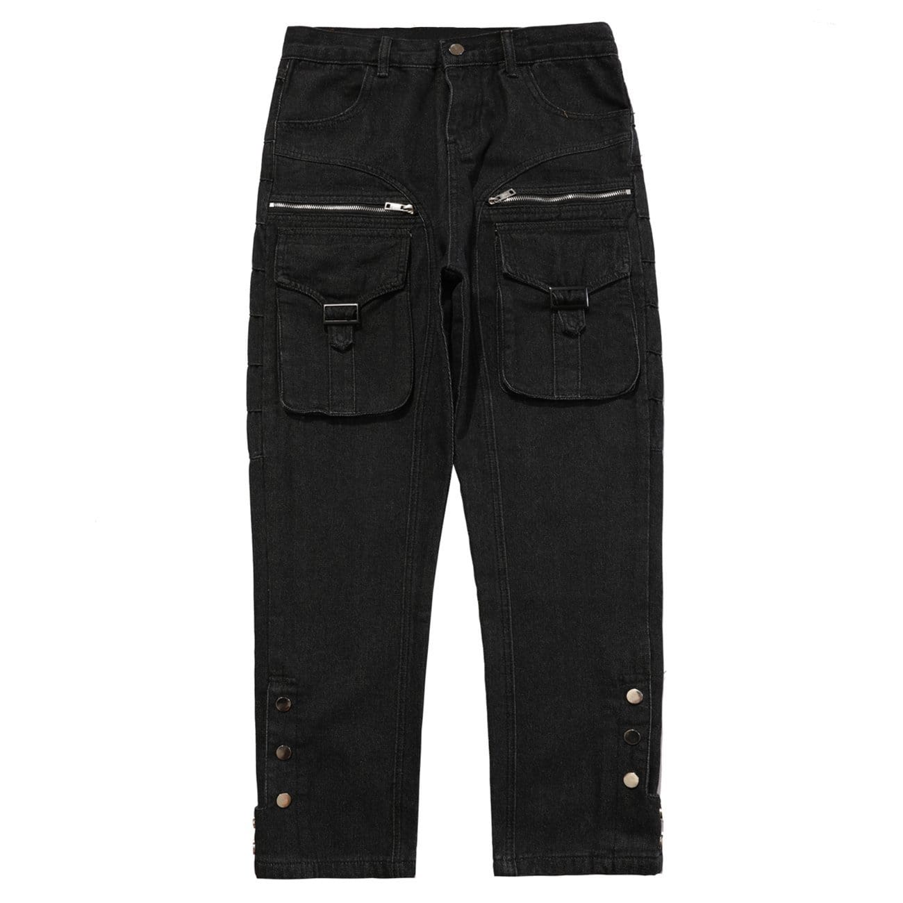 WLS Functional Zipper Pockets Jeans – We Love Street