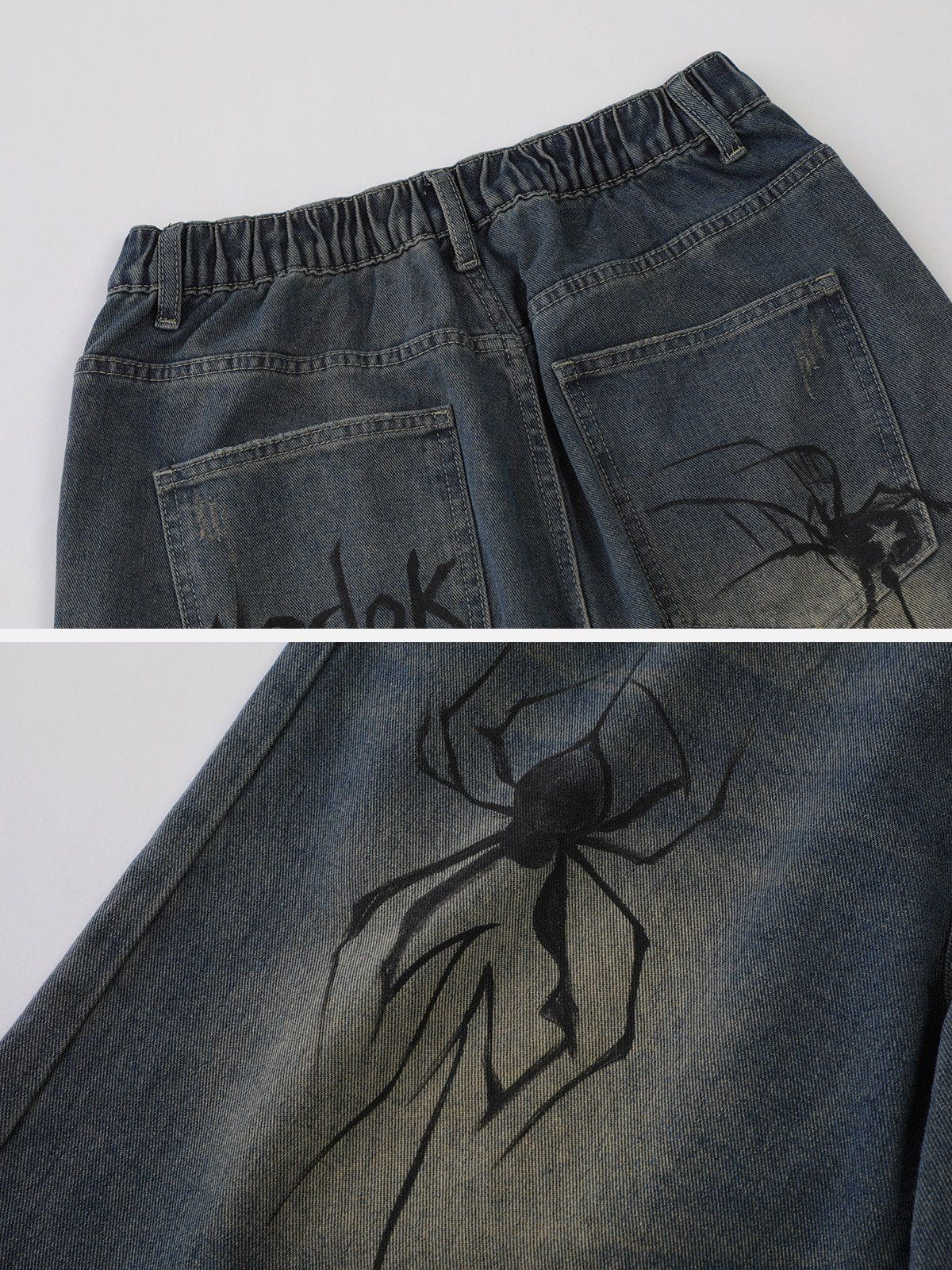 We Love Street Spider Denim Shorts
