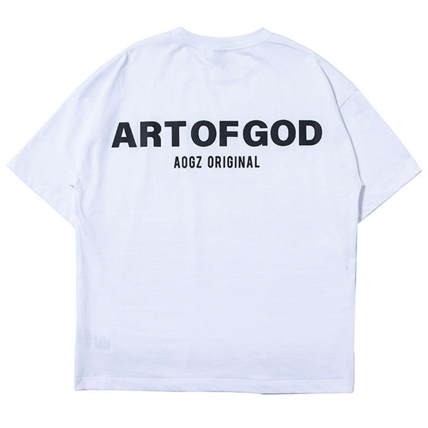 WLS Function Reflective Letter Print Tee