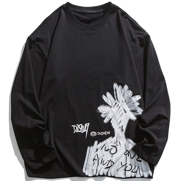 WLS Dark Flowers Graffiti Sweatshirt