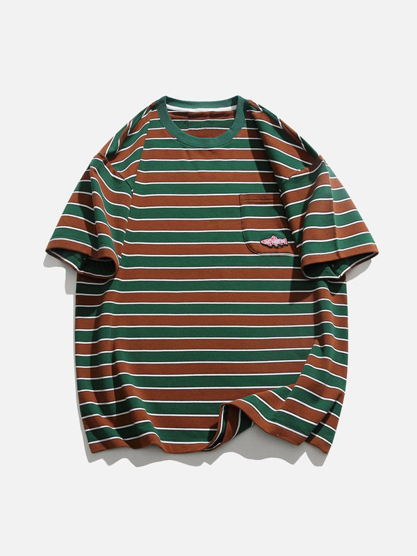 WLS Stripe 3D Embroidery Tee