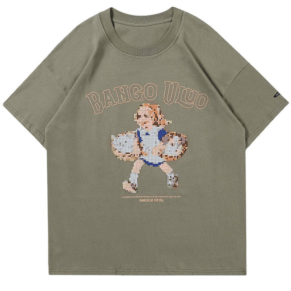 WLS Mosaic Girl Print Tee