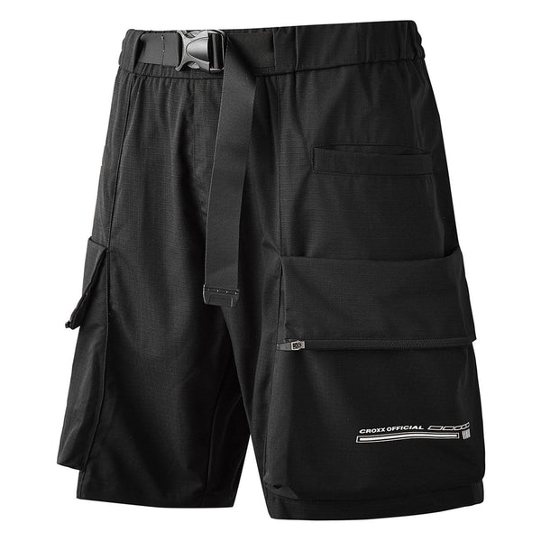 WLS Combat Patchwork Pockets Nylon Shorts