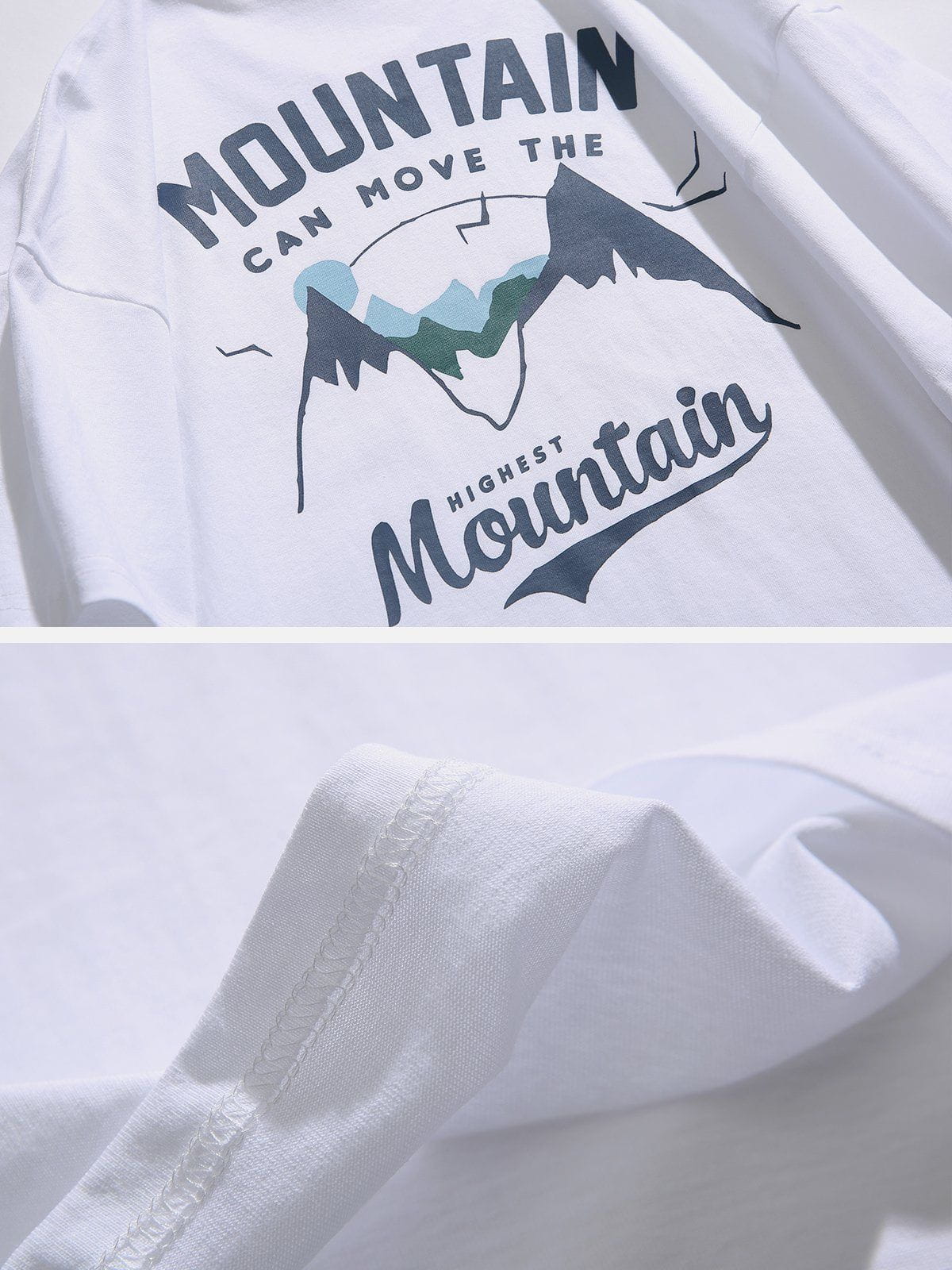 WLS Mountain Letter Print Tee