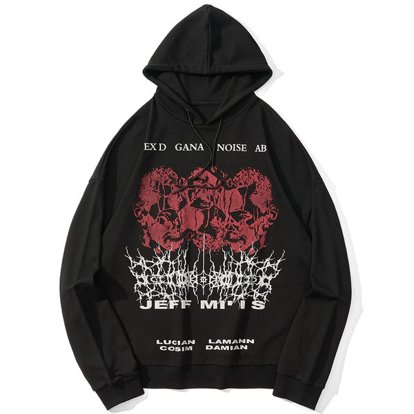 WLS Thorny Head Oversized Washed Hoodie