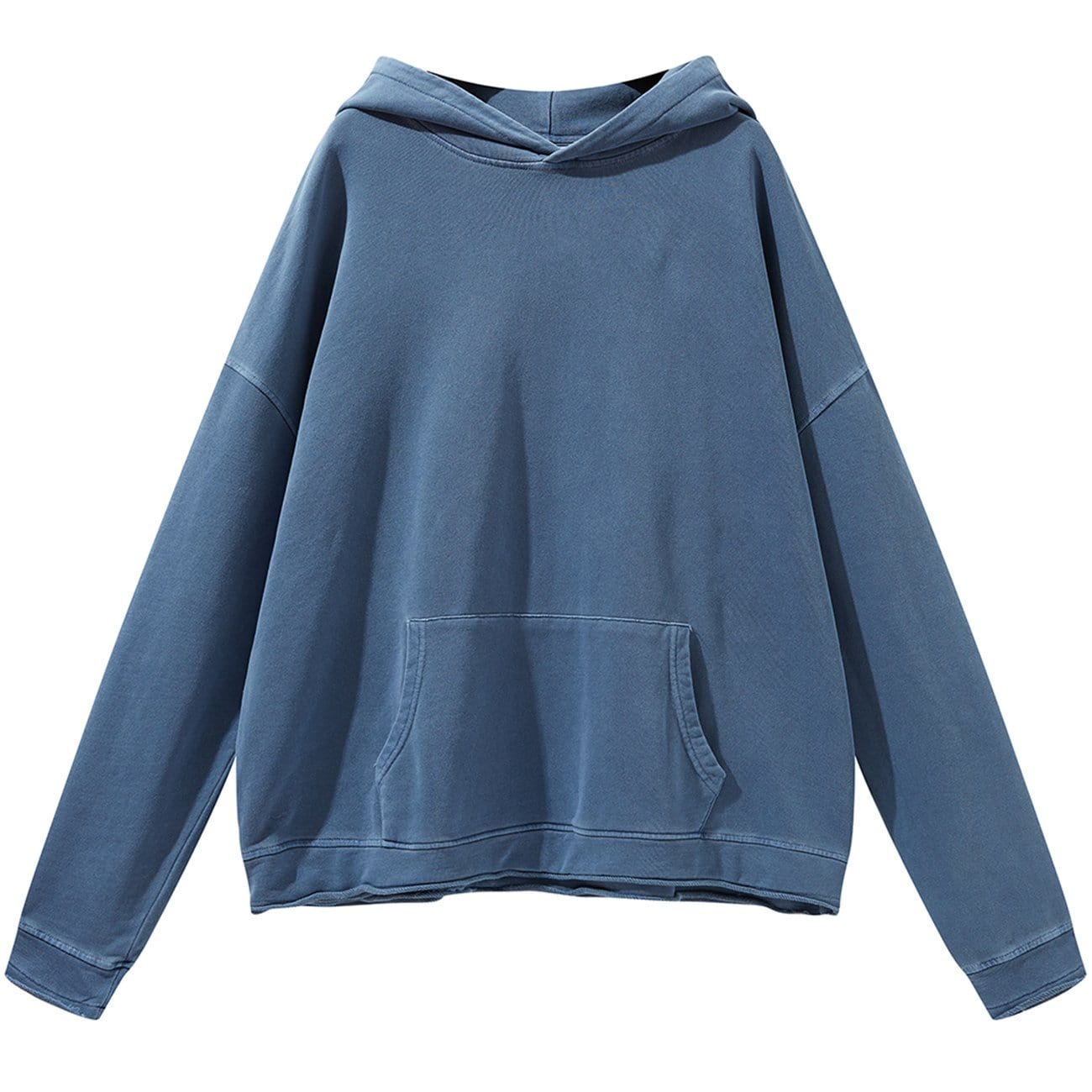WLS Solid Color Washed Hoodie