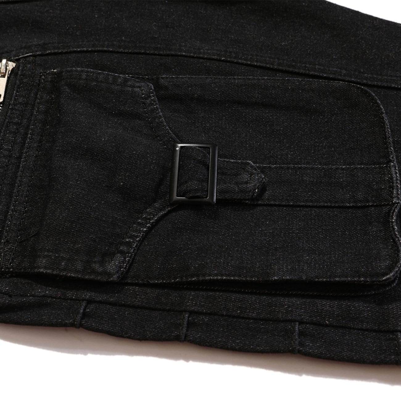 WLS Functional Zipper Pockets Jeans