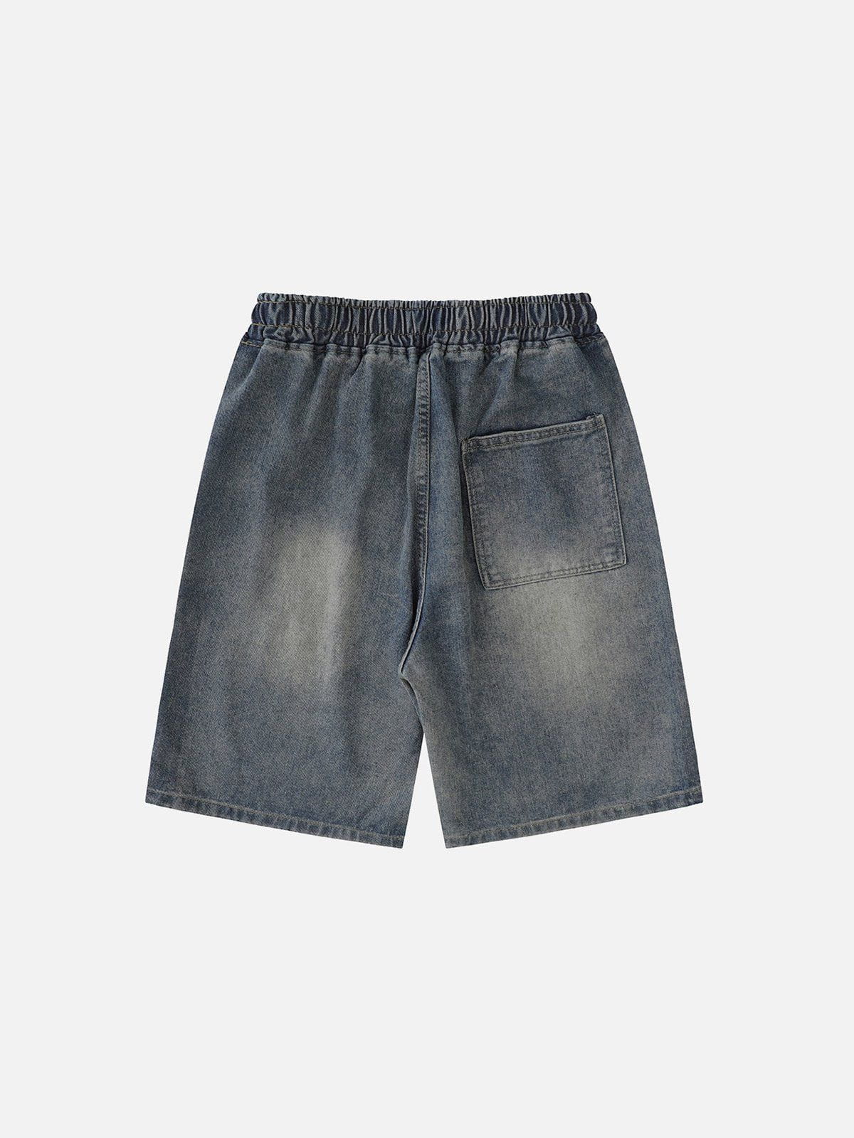 We Love Street Splash Ink Star Denim Shorts