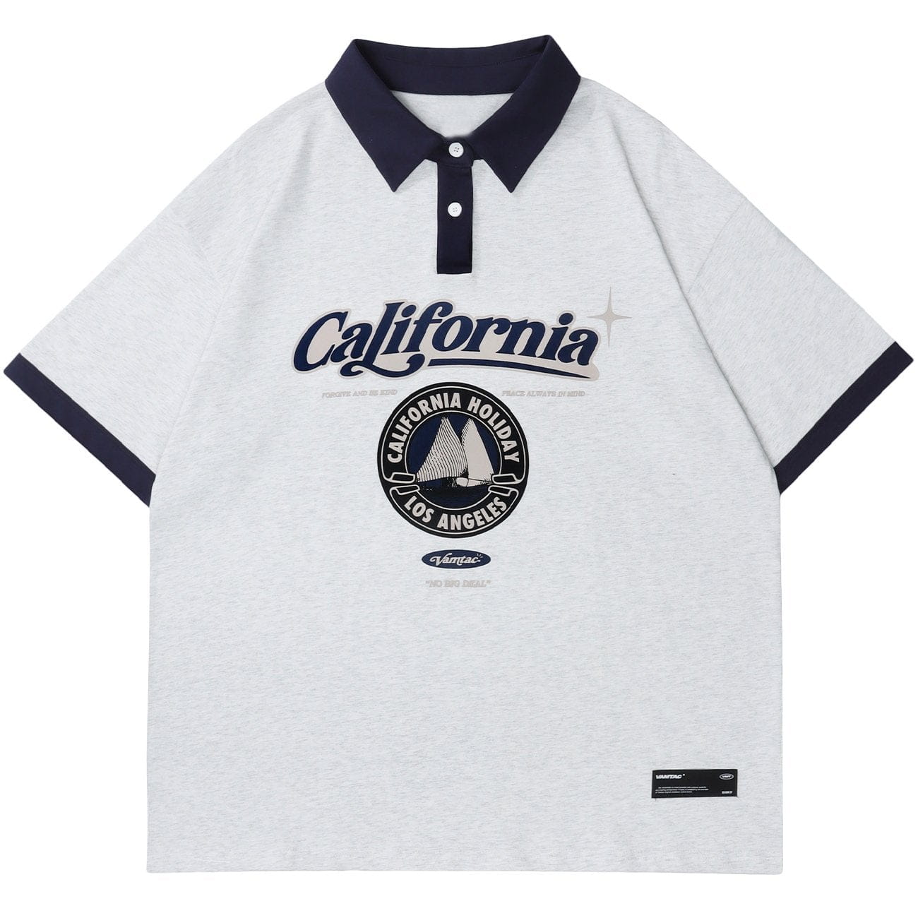 WLS Letter Graphic Polo Collar Tee