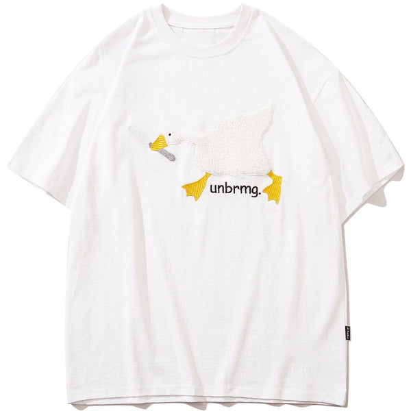 WLS Big White Goose Embroidered Tee