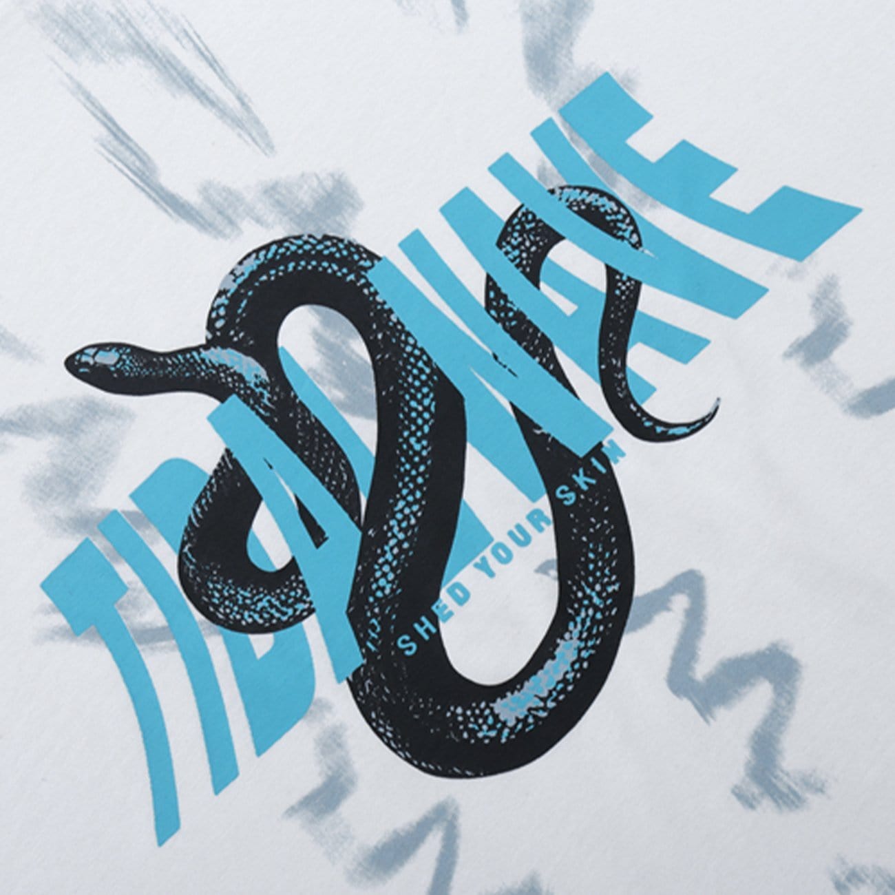 WLS Dark Unreal Snake Print Sweatshirt