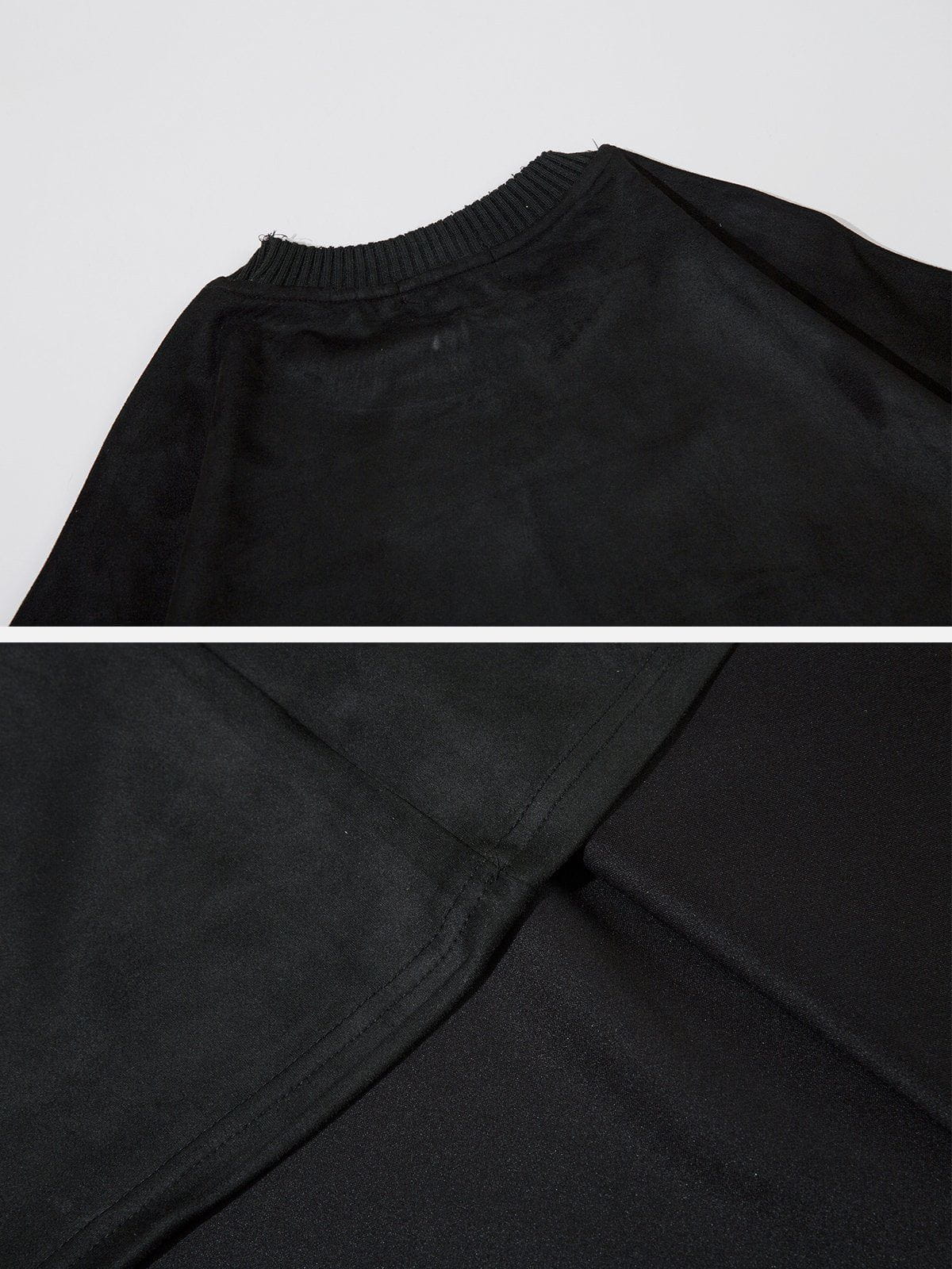 WLS Solid Basic Essential Suede Tee