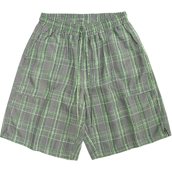 WLS Plaid Pattern Shorts