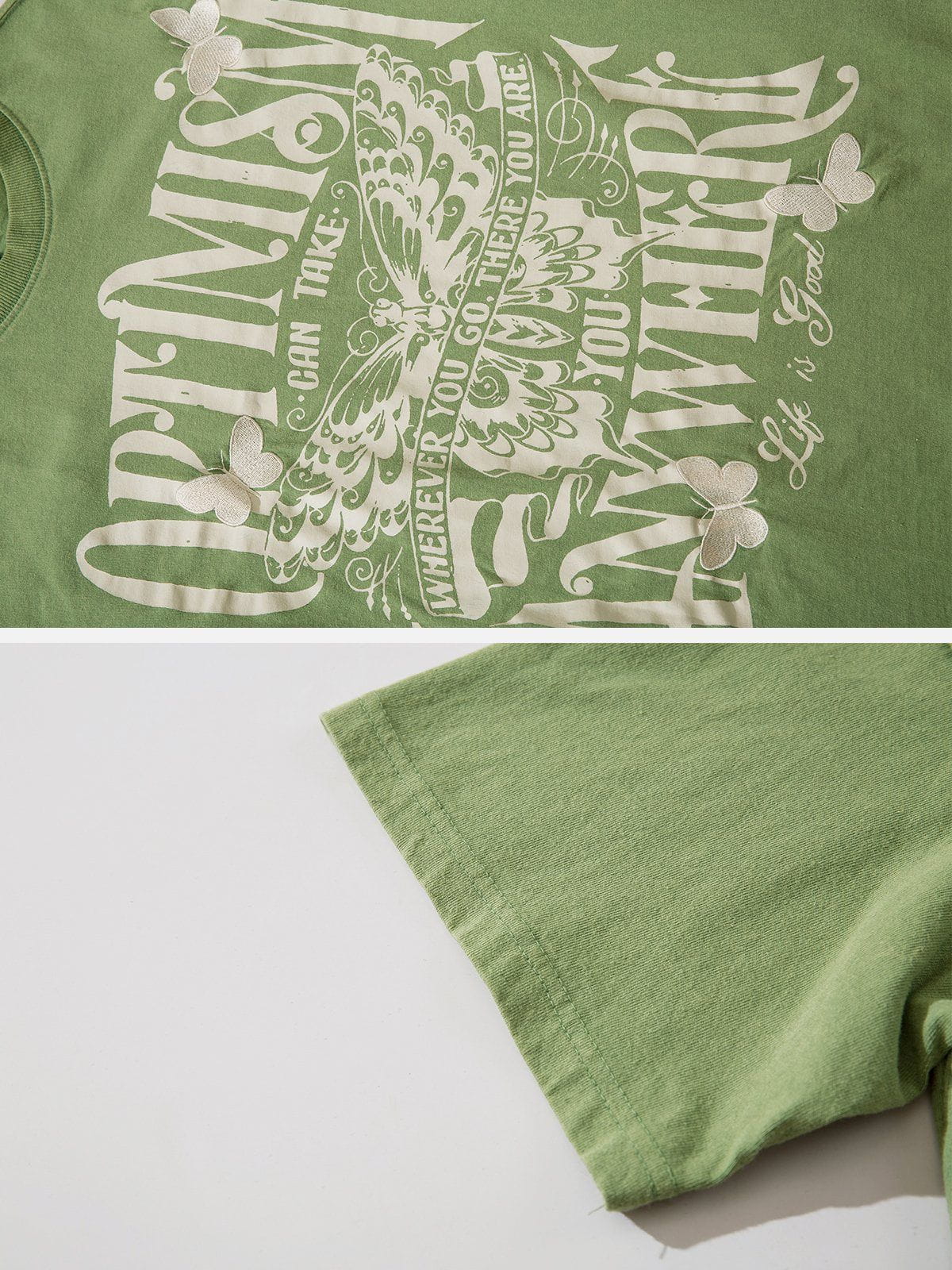 WLS Vintage Butterfly Print Tee