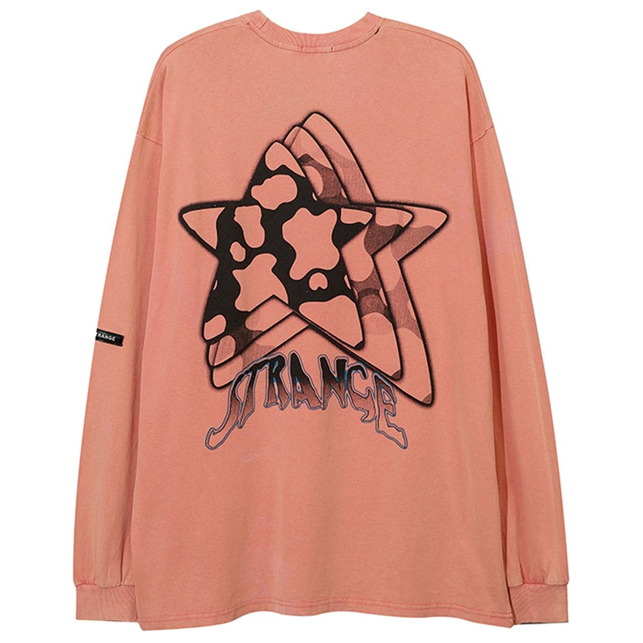 WLS Leopard Star Butterfly Print Sweatshirt