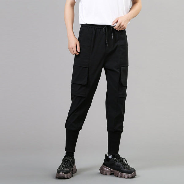 WLS Dark Patchwork Pockets Pants