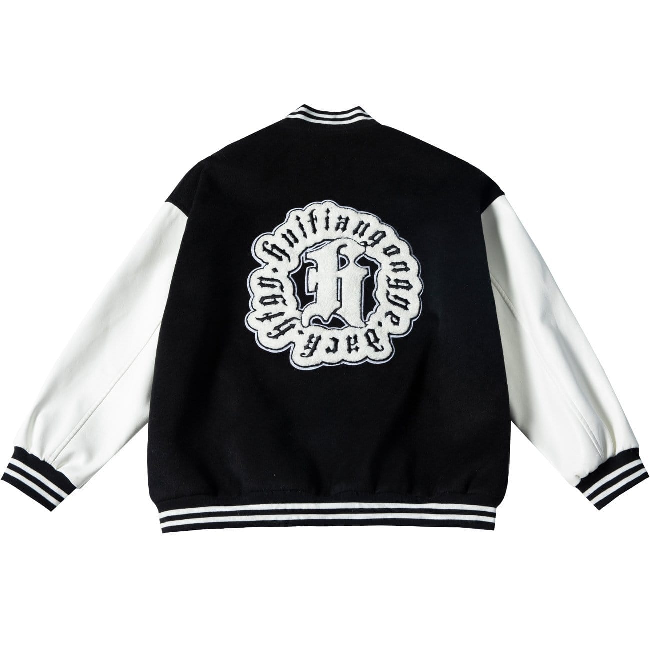 WLS Towel Embroidered Letters Puzzle Print Jacket