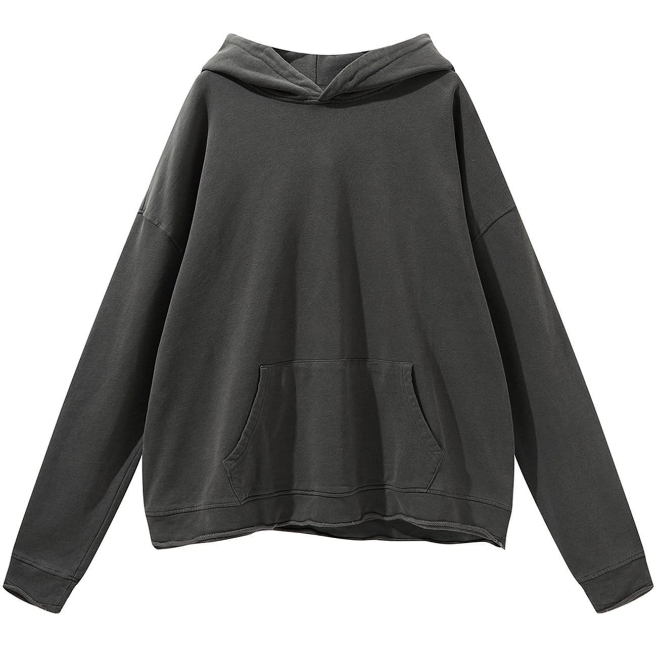 WLS Solid Color Washed Hoodie