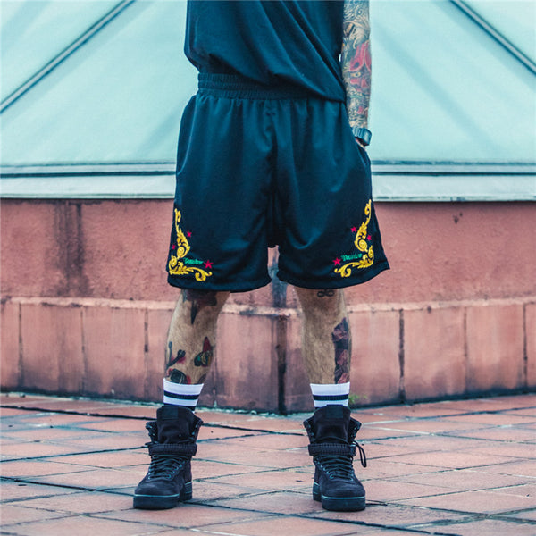"Dope" Embroidered Shorts