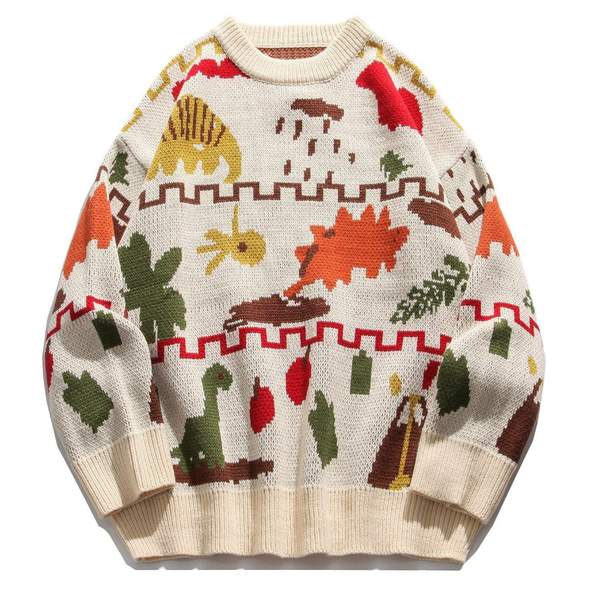 WLS Autumn Pattern Knitted Sweater
