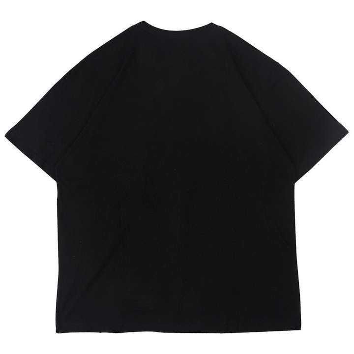 WLS Printed Llama Rounded Collar Soft Cotton Tee