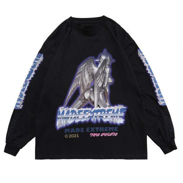 WLS Printed Satan Round Collar Soft Cotton Sweatshirt