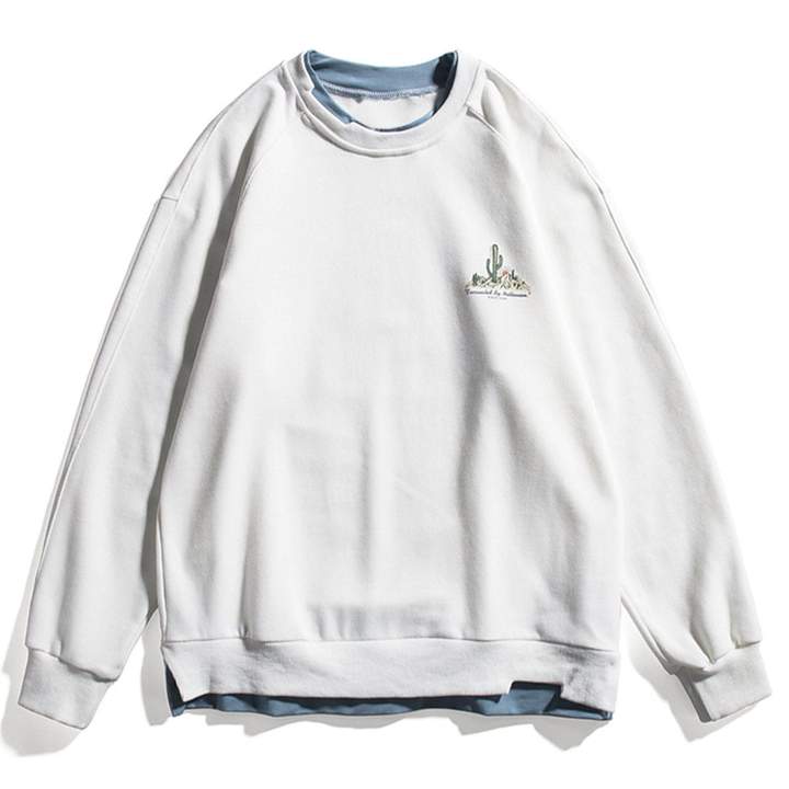 WLS Two Pieces Printed Vintage Northey Soft Cotton Sweatshirt