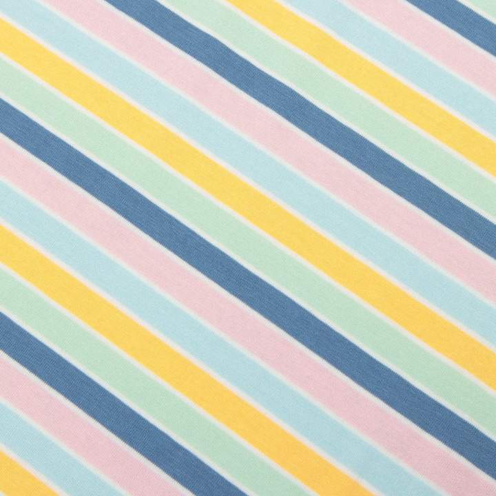 WLS Color Striped Duck Rubber Stamp Cotton Tee