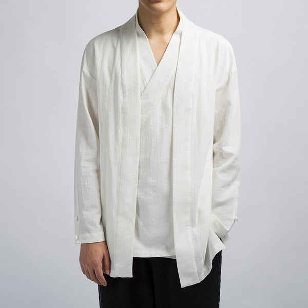 WLS Zen Kimono+Cardigan in One Off-White